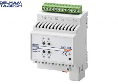 عملگر پرده هوشمند دو کاناله KNX knx محصولات هوشمند KNX GW90856 400x284