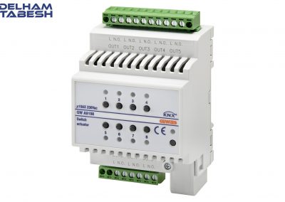 عملگر رله هوشمند 8 کاناله KNX knx محصولات هوشمند KNX GWA9108 1 400x284